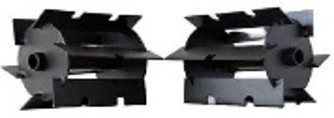 FLAT WEEDER BLADES WITHOUT GEARBOX - ONE PAIR